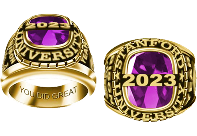 Women’s Cushion with Bridge Class Ring