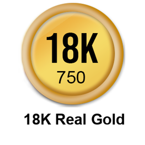 18K Real Gold
